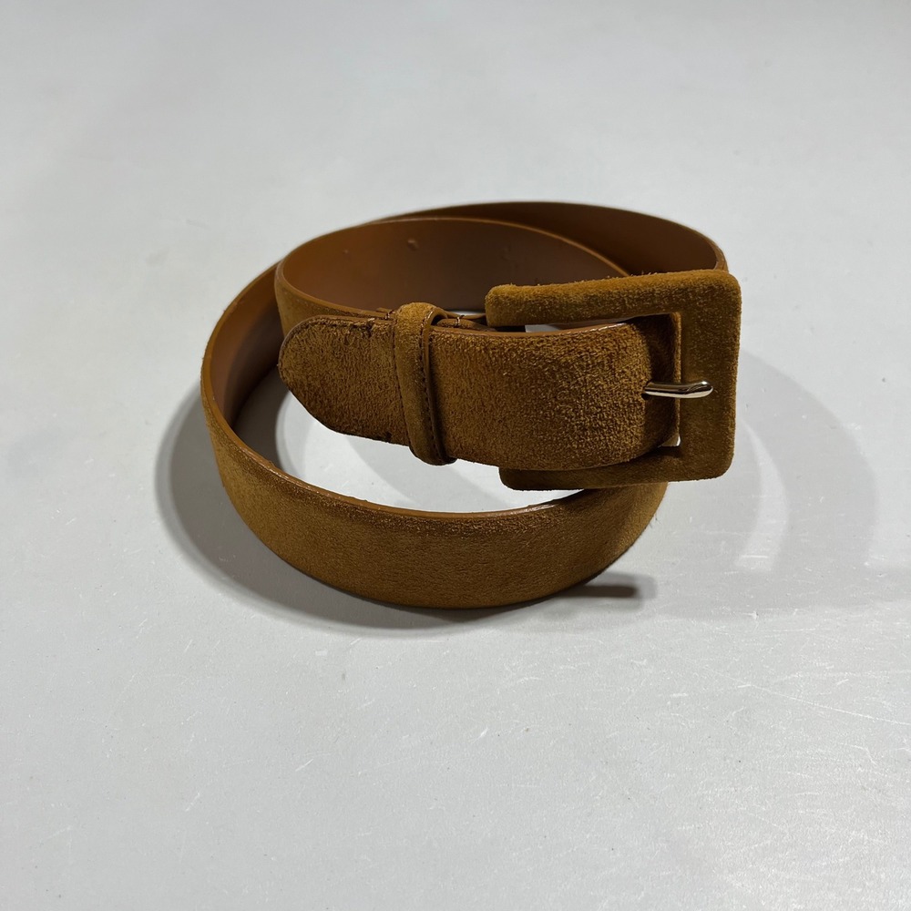 Lauren Ralph Lauren Old Money Suede Leather Belt Square Womens Small Heritage